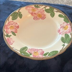 Franciscan Dessert Rose 11” Dinner Plate England Pink Floral vintage plt 4